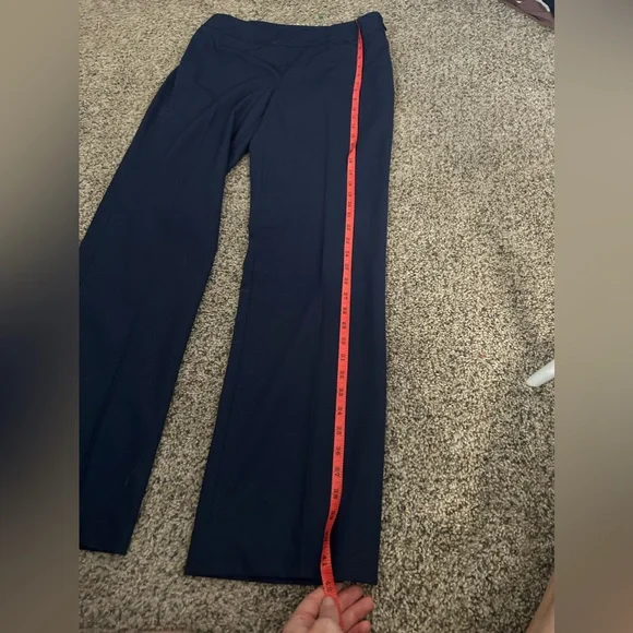 Lafayette 148 New York Navy Trousers - Picture 2 of 4